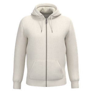 Eco-Friendly Unisex Sherpa-Lined Full Zip Sweatshirt, miniatyr 2